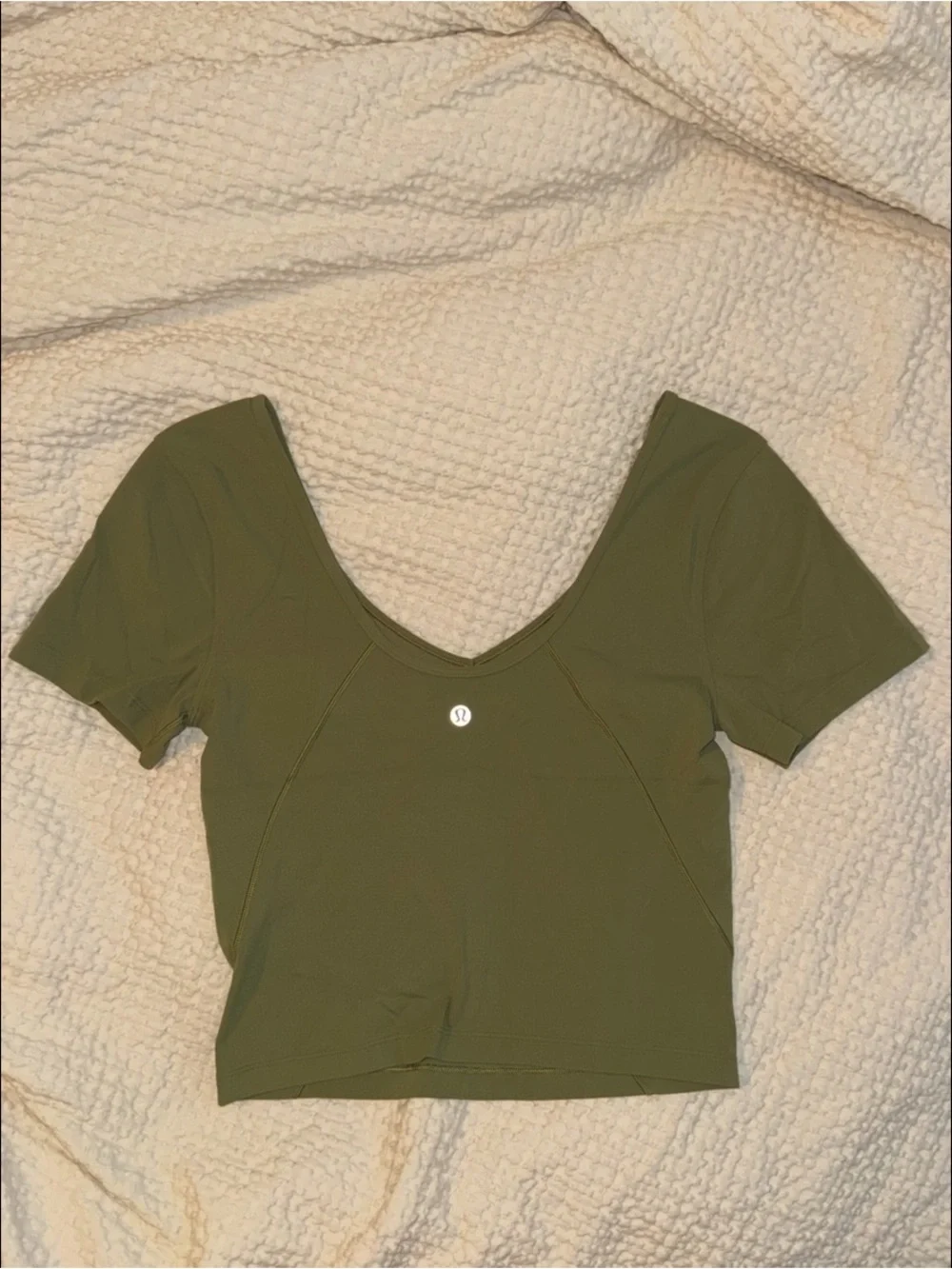 Lululemon Align T-Shirt in Bronze Green, size 6